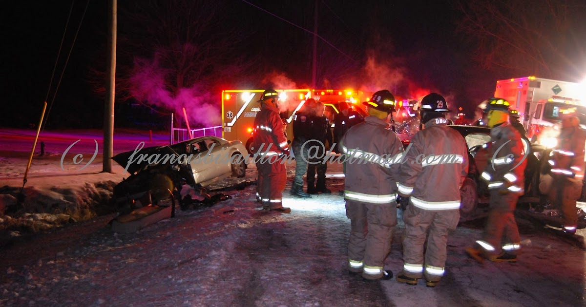 Francis Bisaillon 2008 Accident Désincarcération à StMathias Sur