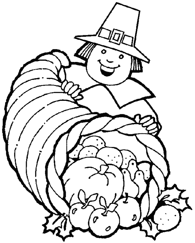 Happy Thanksgiving Coloring Pages title=