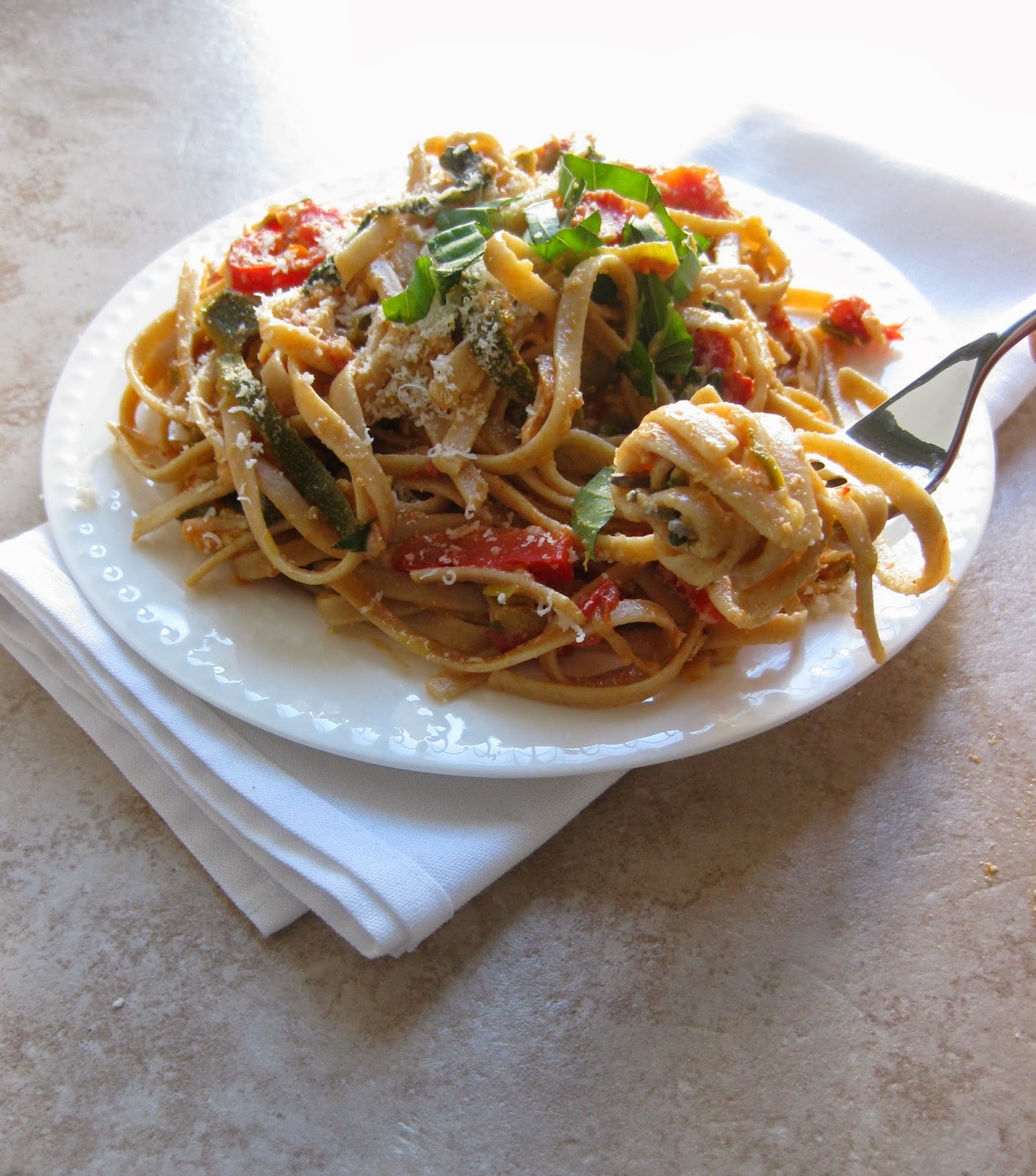 Stew or a Story Healthy Pasta a la Vodka with Zucchini and Greek Yogurt