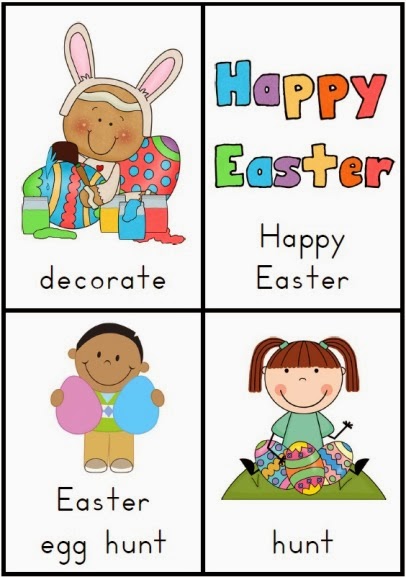 Easter ideas including Easter vocabulary resource bundle for K-1