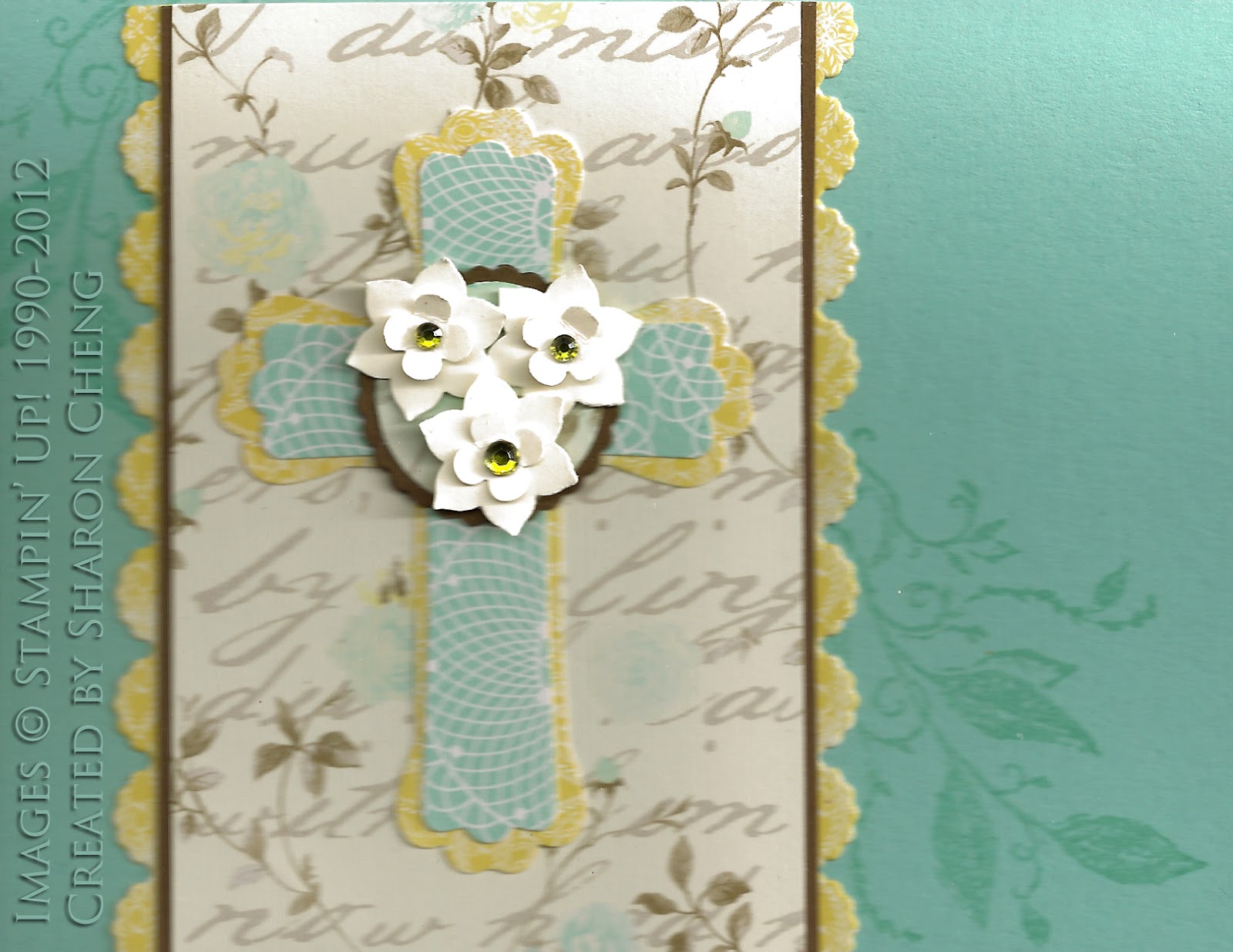 SHARING CREATIVITY and COMPANY Easter Punch Art Cross