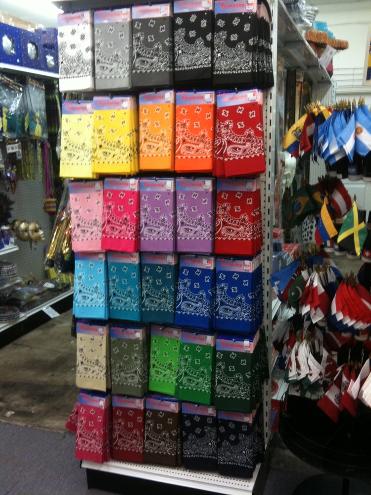 bandanaguys bandana in the back pocket, maybe hanky code