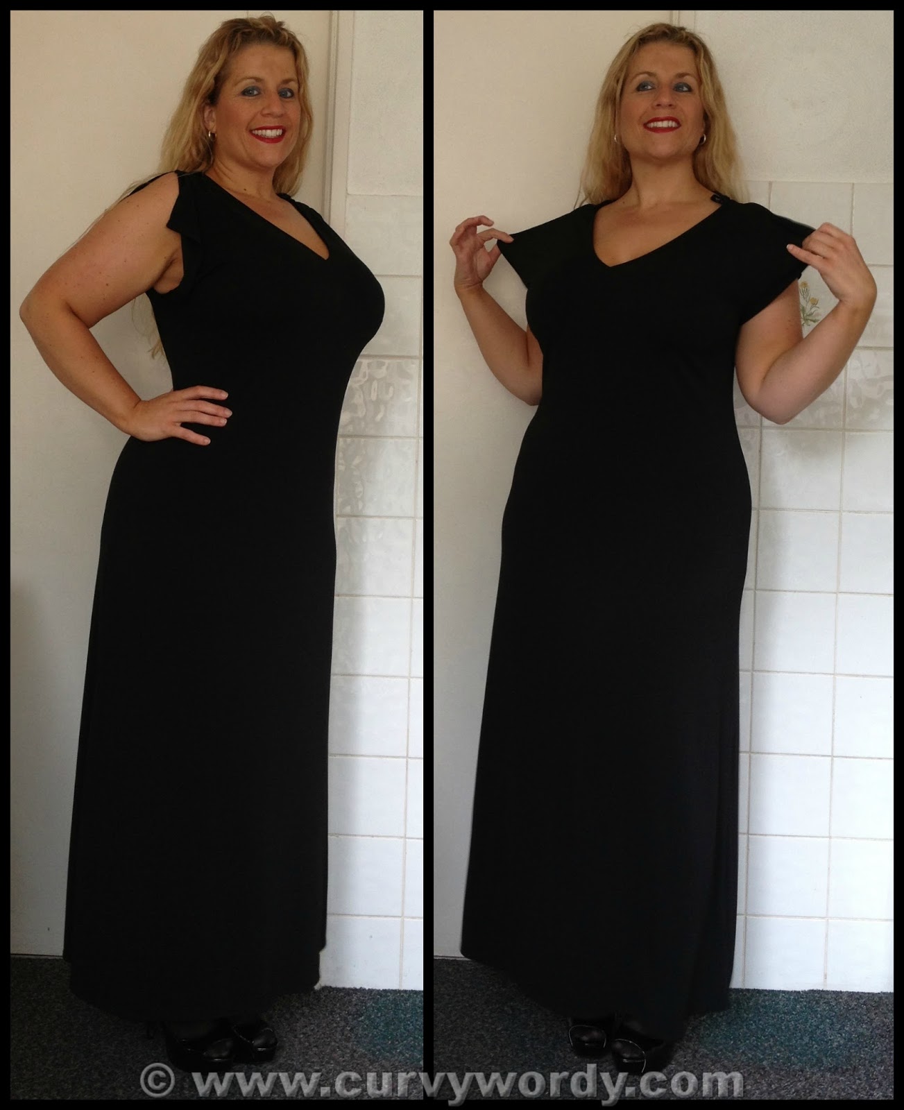evans black maxi dress