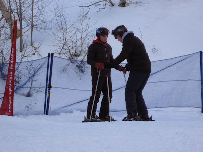 1st ski lesson...