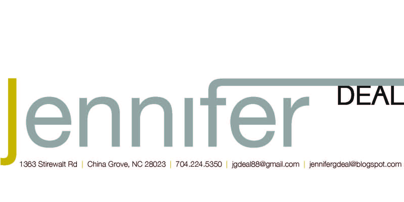 personal portfolio cover page