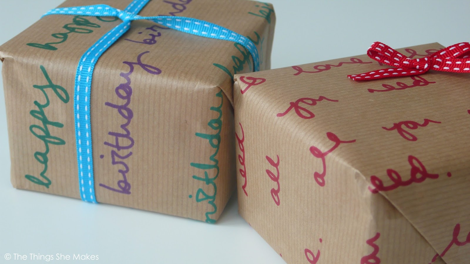 How to Make Personalised Wrapping Paper The Things She Makes