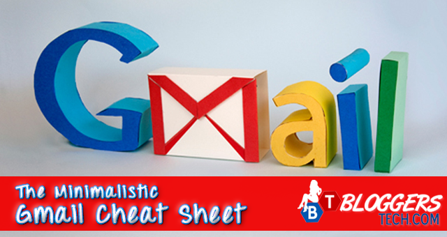 The Minimalistic Gmail Cheat Sheet