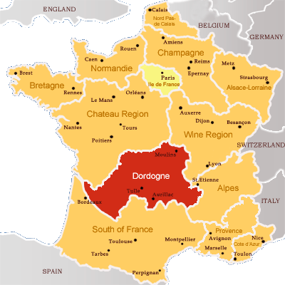 Dordogne Valley Map