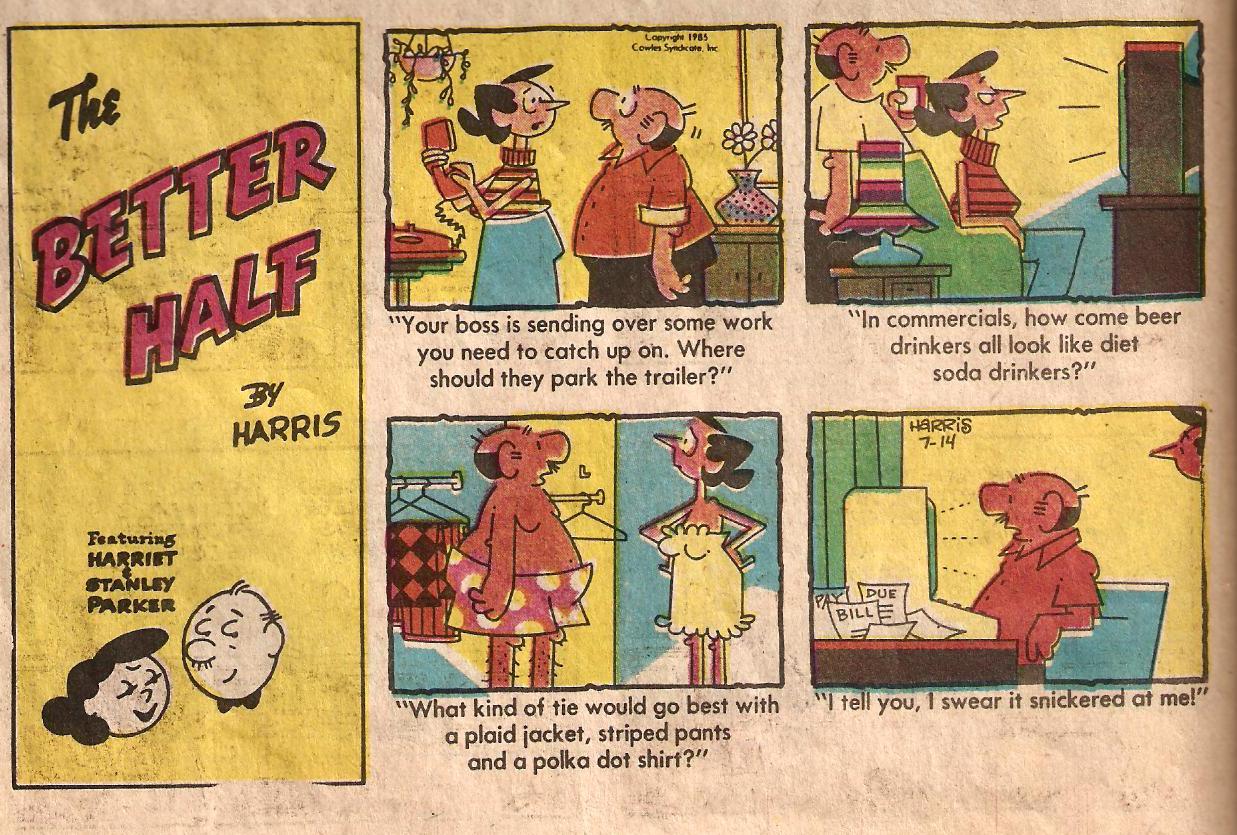 Sunday Comics Debt The Better Half