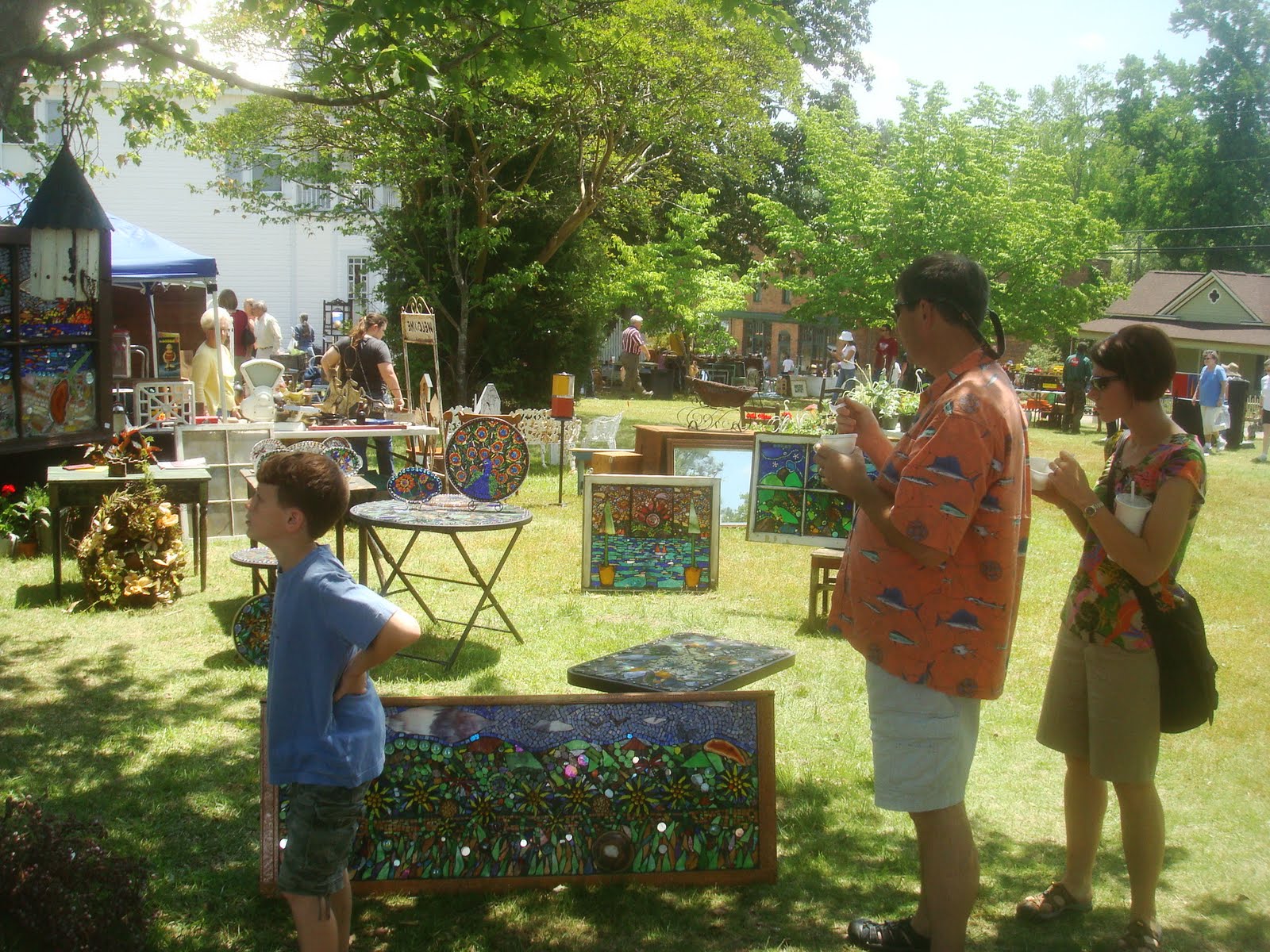 Green Man Mosaics Cameron, NC Antique Fair