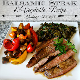Balsamic Steak and Vegetables Recipe #ChooseSmart #CollectiveBias #shop