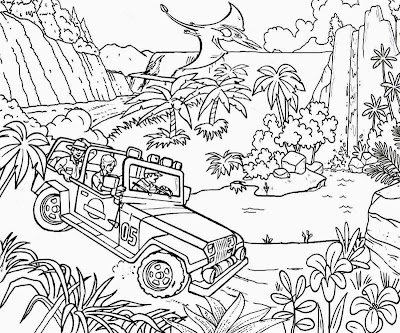 Free World Jurassic Park Coloring Pages