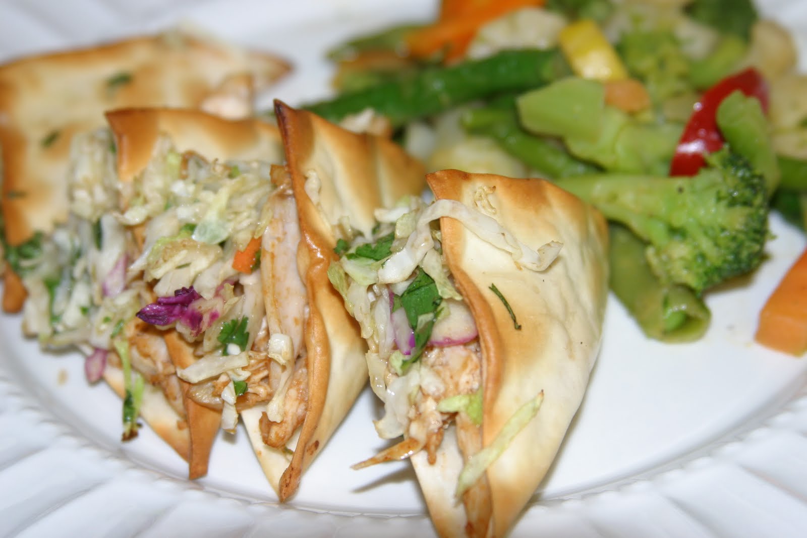 The Joy's of Kitchen Creations Wonton Tacos
