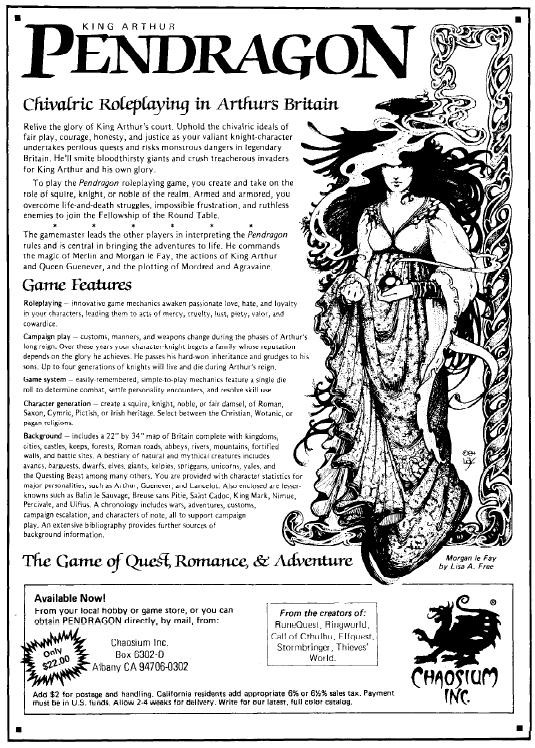 King Arthur Pendragon Core Rule Book - 3rd Edition- PDF - Chaosium Inc.