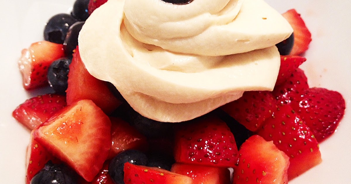 Ça C'est Bon . . . Macerated Berries with Honey Vanilla Mascarpone Cream