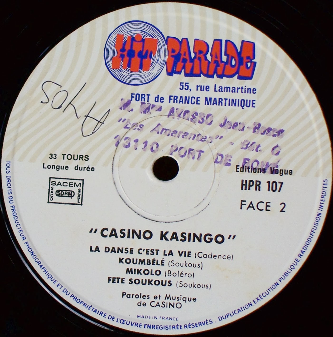  CASINO KASINGO 1977 CASINO+KASINGO+-+LADO+B