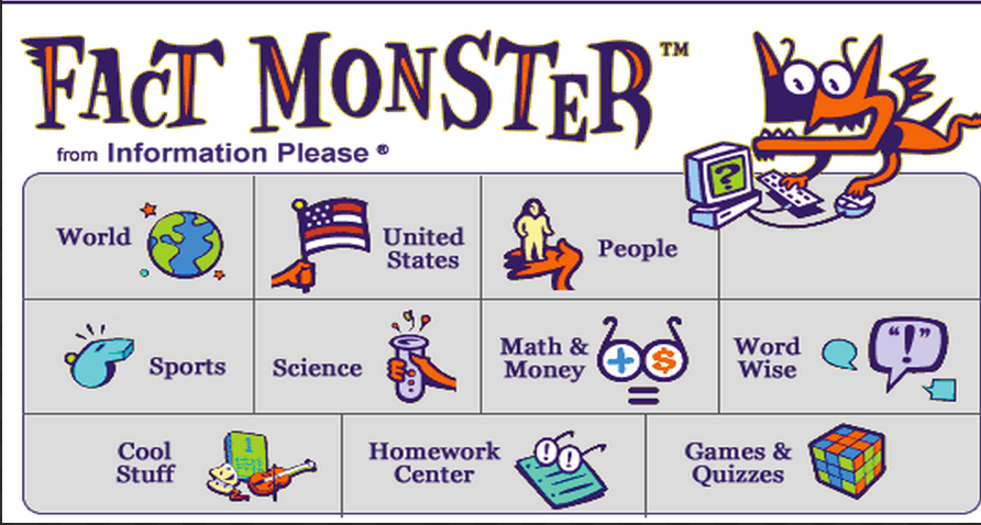 Fact monster homework center