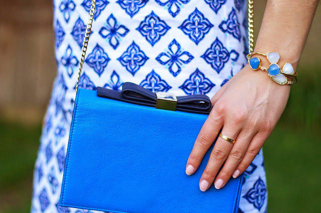 vineyard vines blue and white dress
