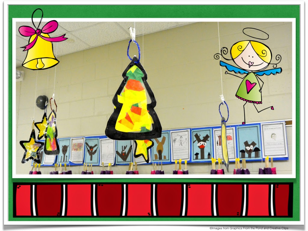 Blog Hoppin' EASY Stained Glass Christmas Ornament Craft using a Laminator