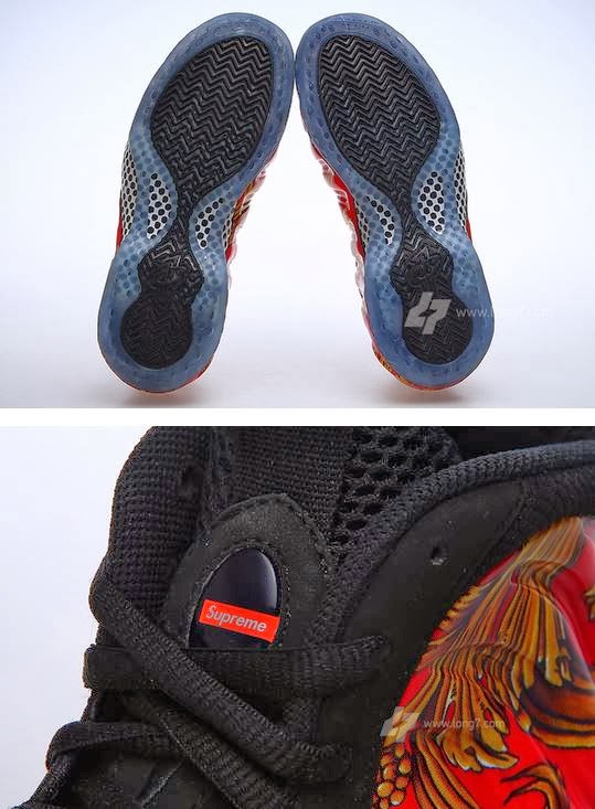 north face supreme foamposites