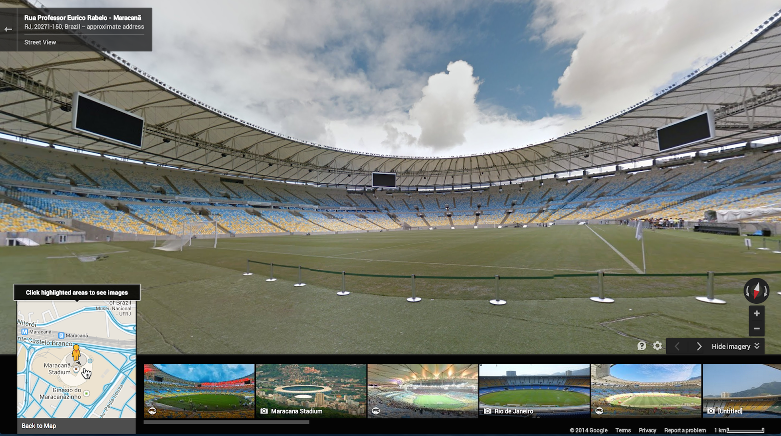 Rua Professor Eurico Rabelo - Maracanã, RJ vista su Street View.