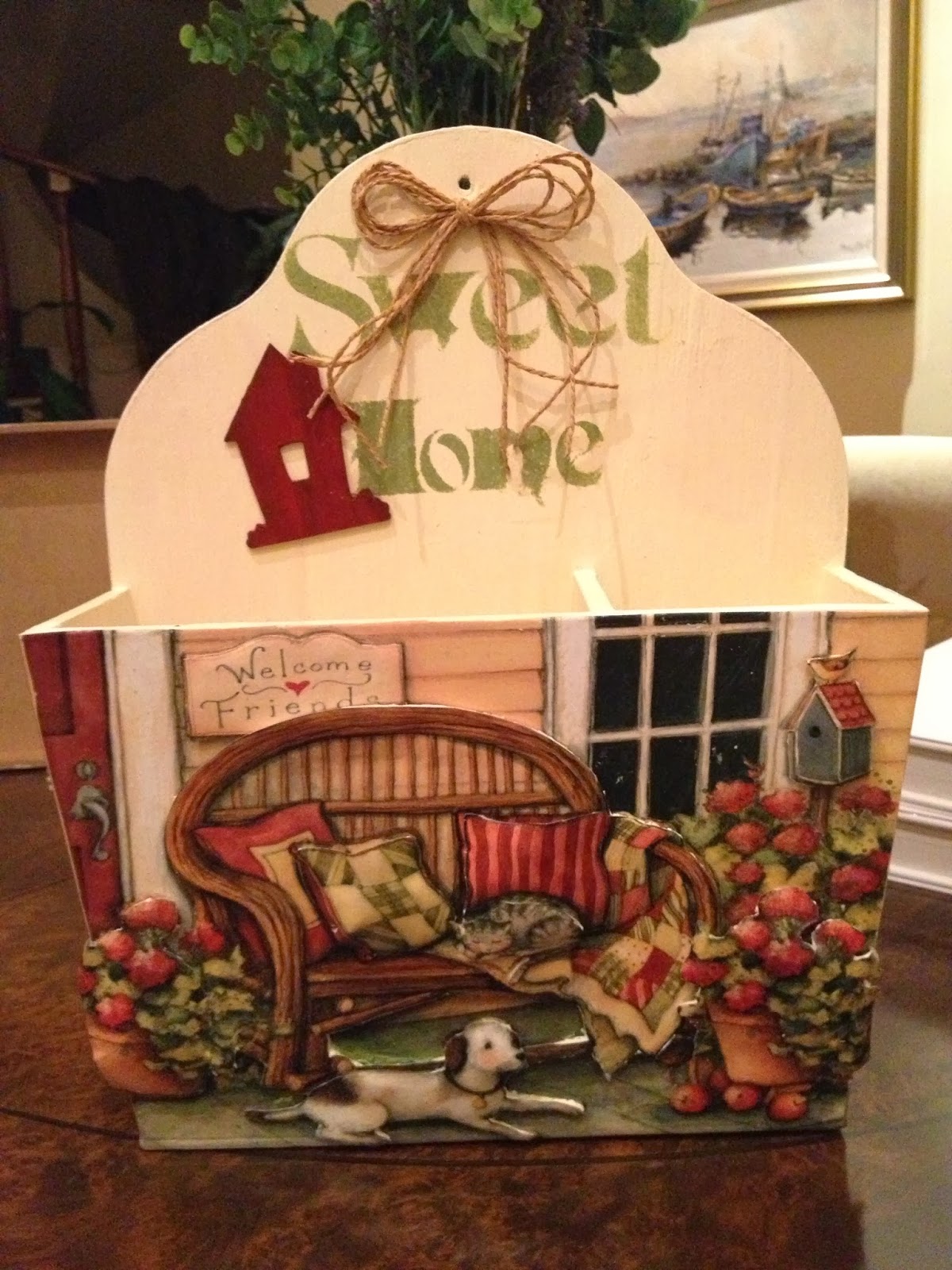 Lilly Crafts Kabartmali Home Kapi Onu Ekmeklik Gazetelik