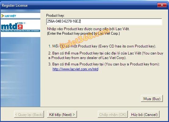 Download Từ điển Lạc Việt 2012 Full key Crack tới năm 2029