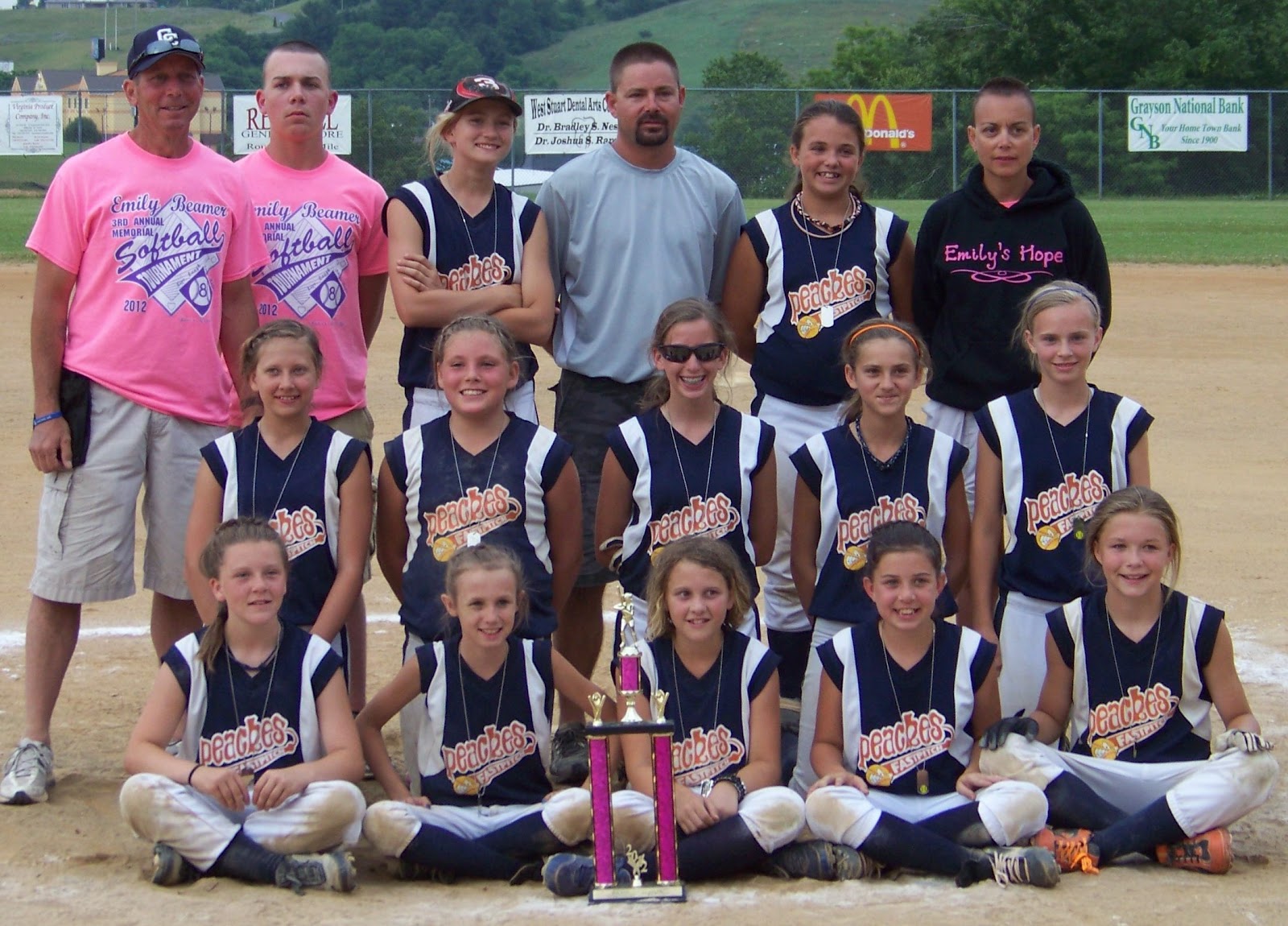 Peaches Fastpitch Softball 12u Emily Beamer Memorial Softball
