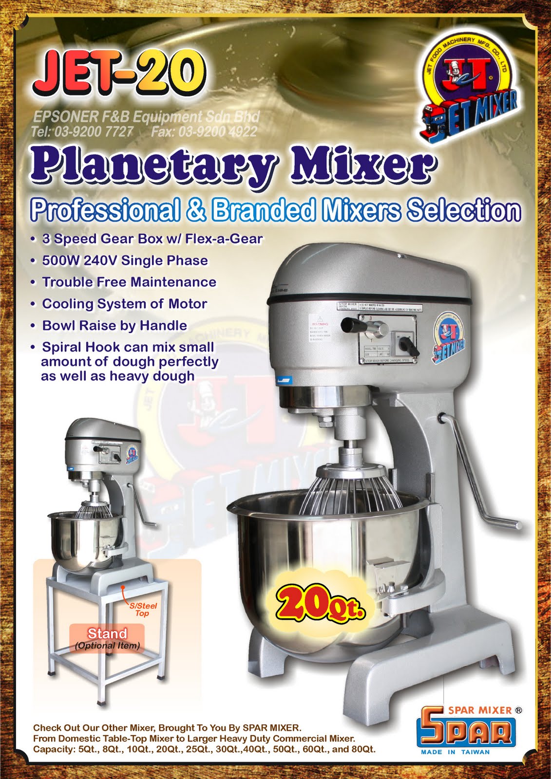 SONGEIN SALES & SERVICES SPAR MIXER