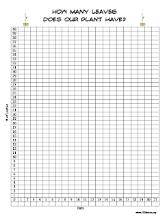 Graph Titled, "How Many Leaves Does Our Plant Have?"