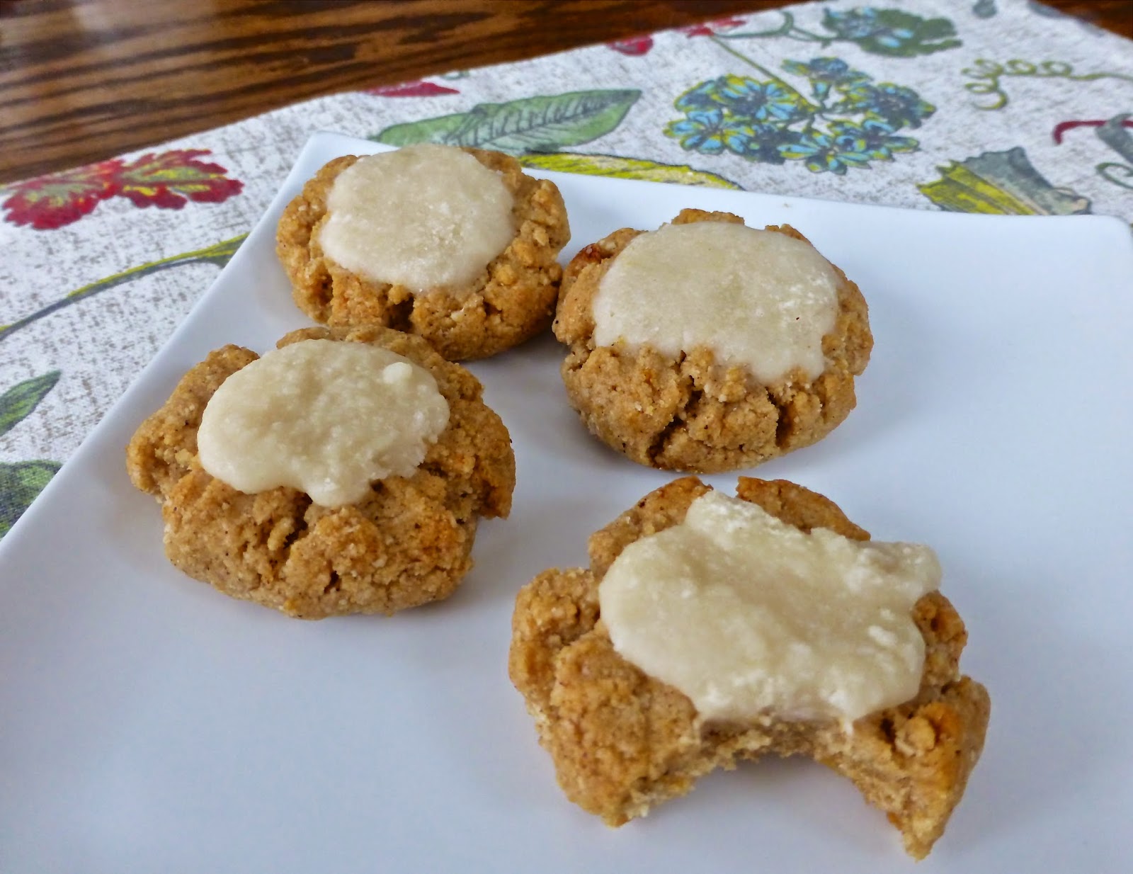 Pure and Simple Nourishment Ginger Cookies with Coconut Cream Icing