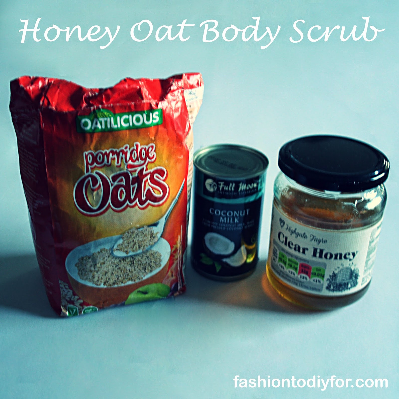 Fashion to DIY for DIY Honey Oat Body Scrub