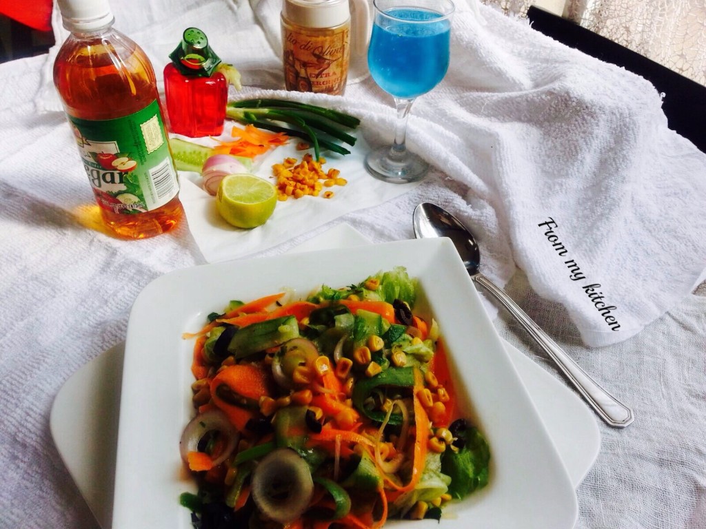 A Salad in Jamie Oliver style. From My Kitchen