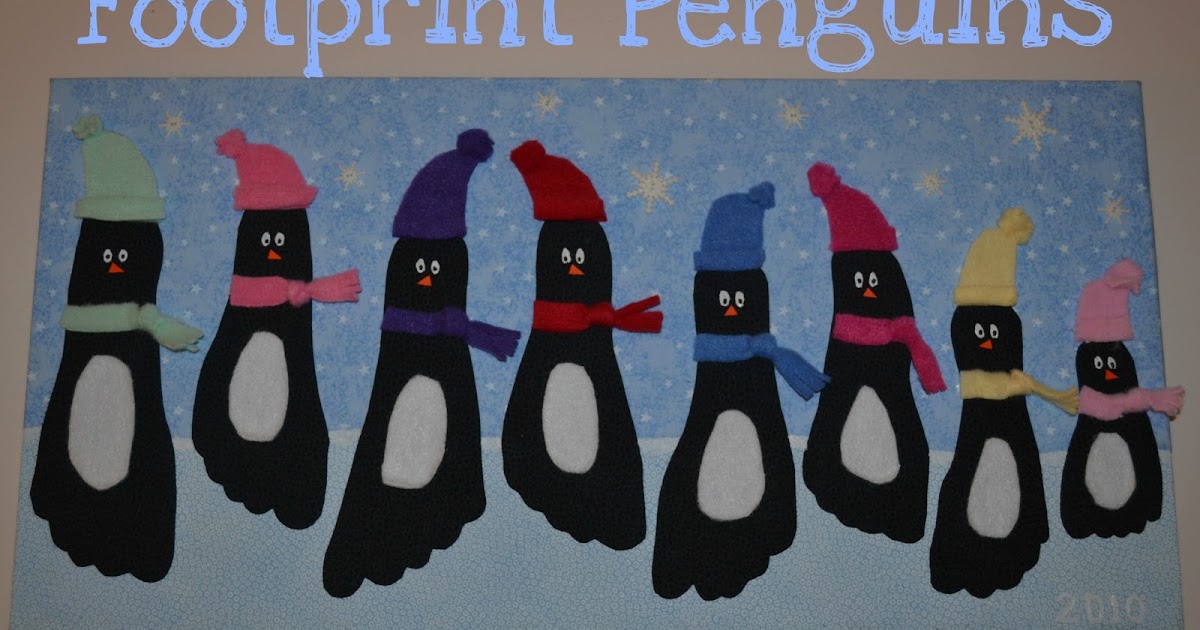 Footprint Penguin Wall Hanging - Come Together Kids