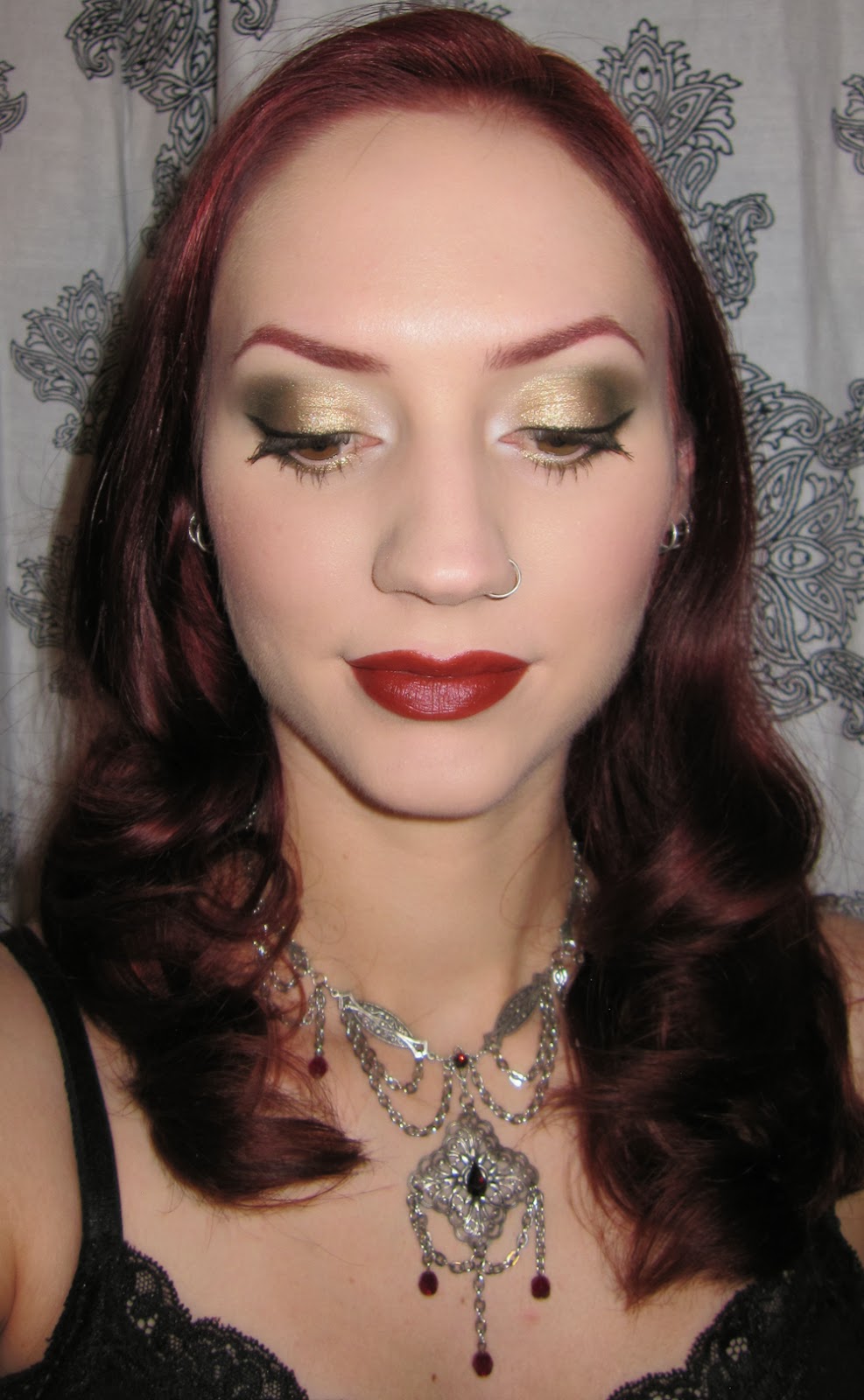 Glitter is my Crack Golden Olive Eye Makeup Look