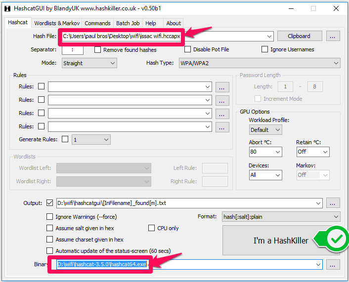 adding binary and hash file in hashcat gui windows tool adding binary and hash file in hashcat gui windows tool