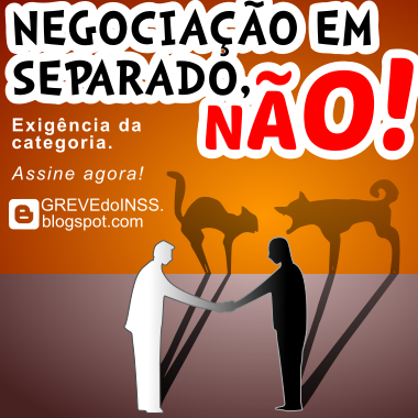 Negociação em separado, NÃO!