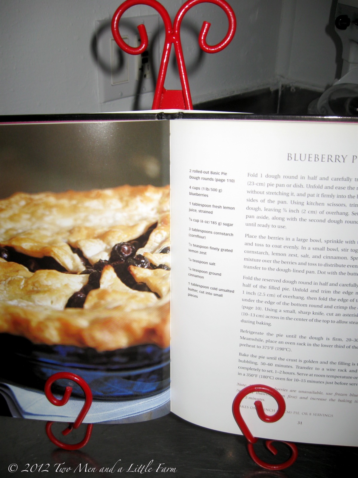 Two Men and a Little Farm KITCHEN COOKBOOK HOLDER DIY