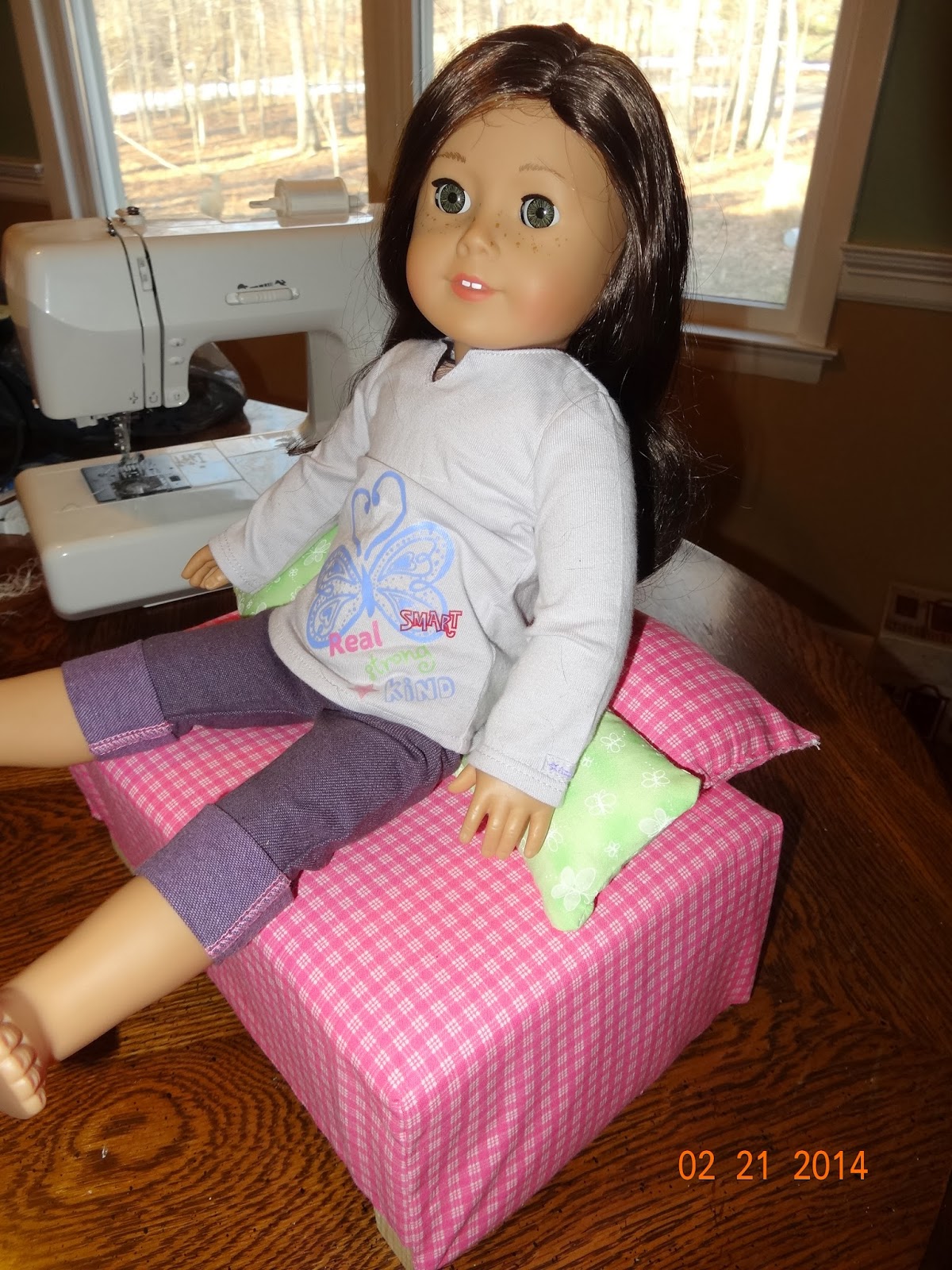 Mountain of Grace Homeschooling DIY Comfy Chair for American Girl Dolls
