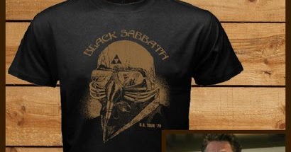 black sabbath pilot t shirt