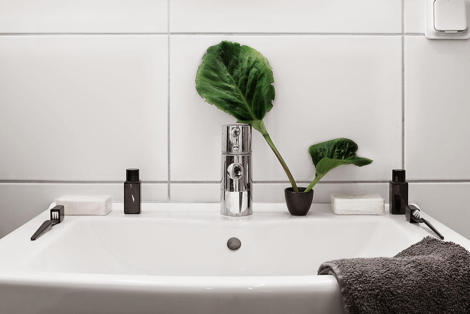 Ideas para pequeños baños en blanco. - c@sas de película