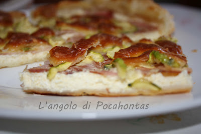 Rustico con ricotta, praga, zucchine e scamorza