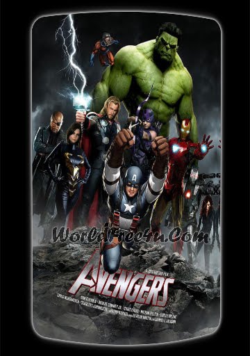 Poster Of The Avengers (2012) In Hindi English Dual Audio 300MB Compressed Small Size Pc Movie Free Download Only At worldfree4u.com