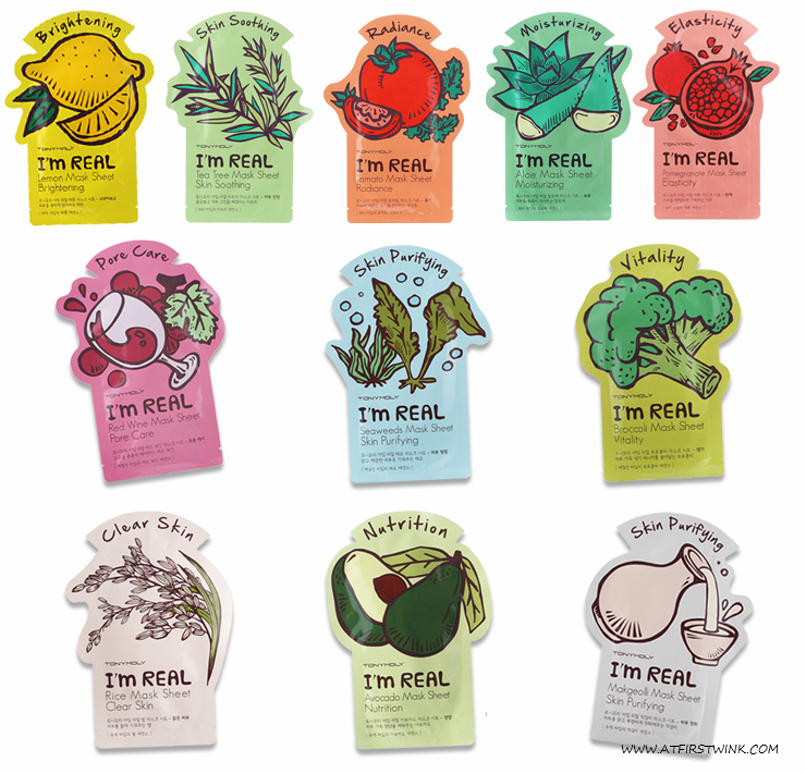 tony moly i m real and pureness 100 mask sheets tony moly i m real and pureness 100 mask sheets