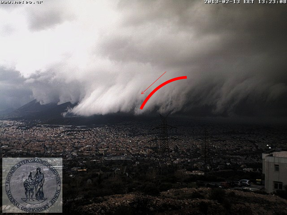 Athens Astrophotography & Storm Chasing Team Wall cloud vs. Shelf Cloud
