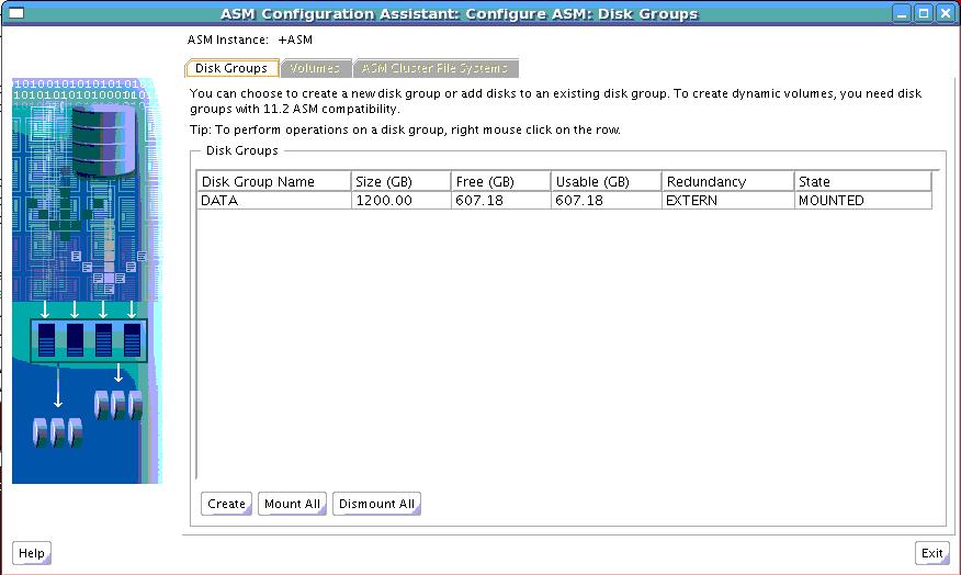 MySandbox Oracle ASM ORA01078 failure in processing system