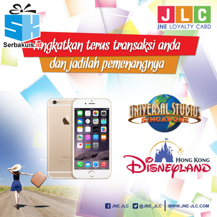 Undian JNE JLC Berhadiah iPhone 6 & 3 Paket Liburan ke Luar Negeri Undian JNE JLC Berhadiah iPhone 6 & 3 Paket Liburan ke Luar Negeri