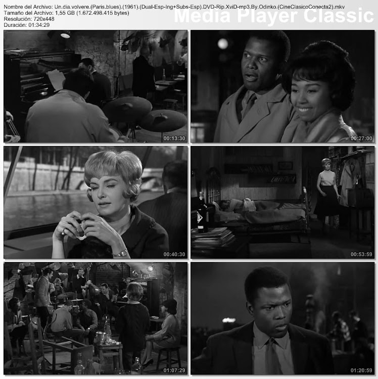 Un día volveré (Paris blues) ( 1961 ) CAPTURAS Imagenes de la película: Un día volveré (Paris blues) ( 1961 )