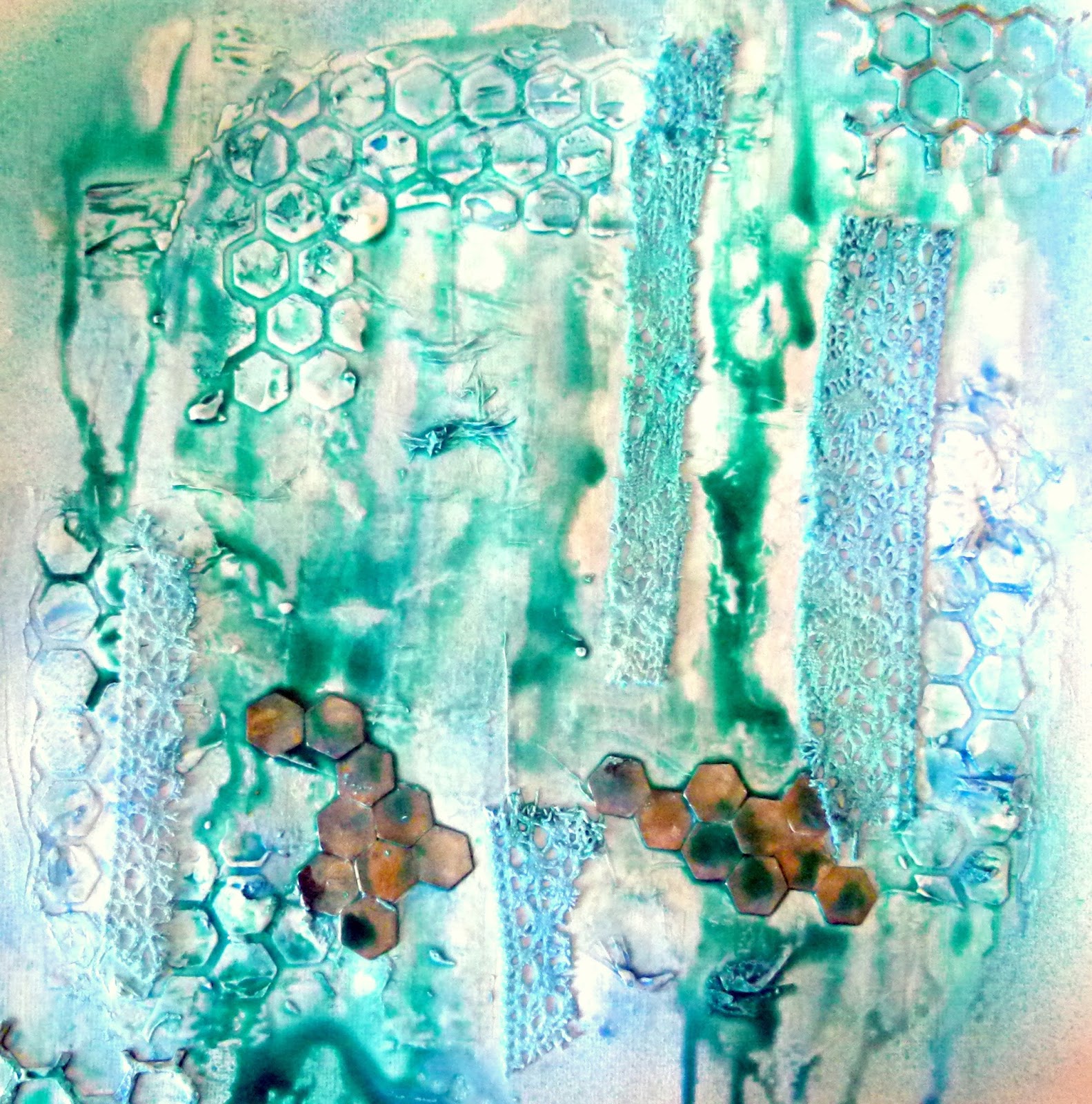 Mixed Media Tutorial How to make a textured background using tissue