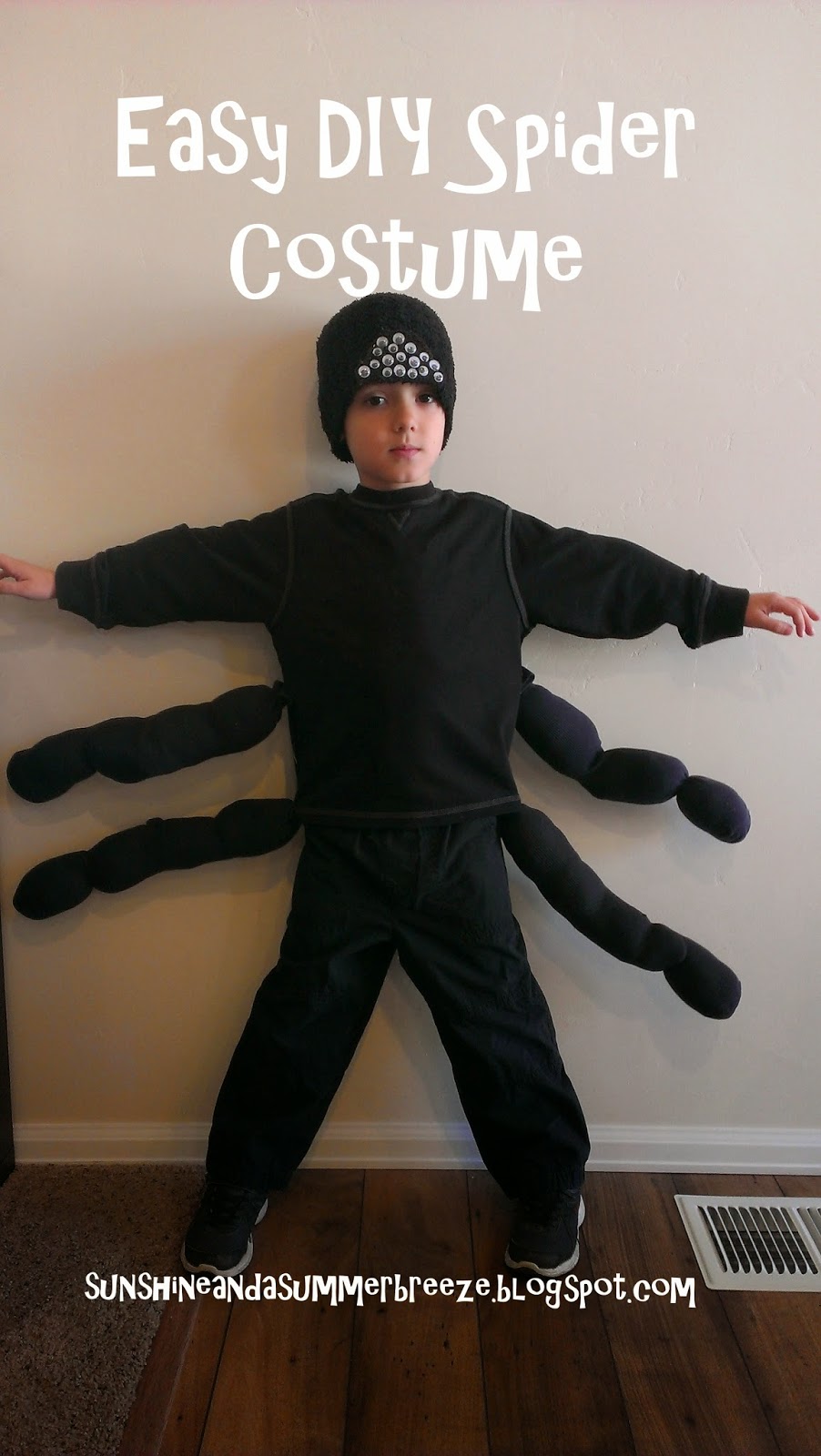 Sunshine and a Summer Breeze Super Easy DIY Spider Costume